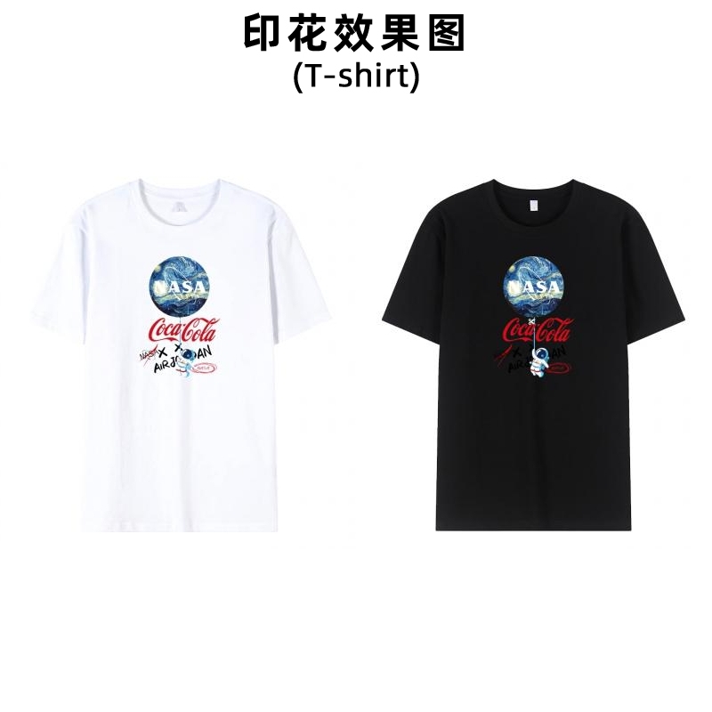 时尚NASA航天员太空人白墨烫画衣服印花图案男装女装毕业生校服领标印字加工定制熨斗烫印贴