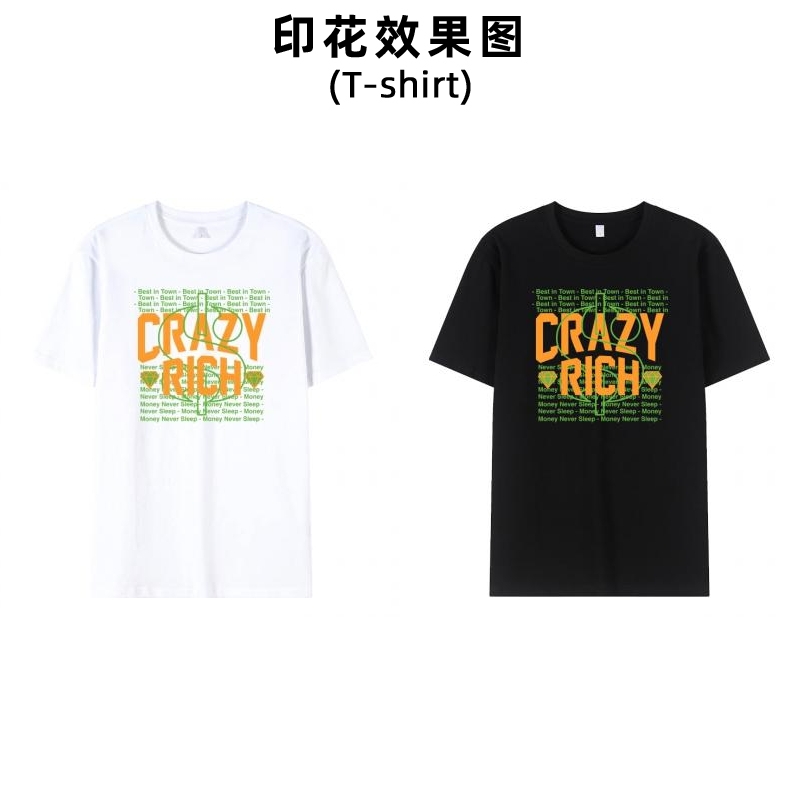 新款字母创意时尚热转印烫画衣服图案印花男女装小孩校服贴标印字加工定制烫布贴