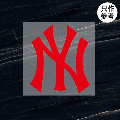 MLB NY logo標志貼 品牌衣服燙標（非賣品）