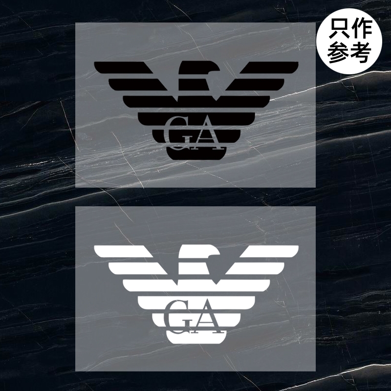 衣服烫标Armani阿玛尼标志logo贴标修复T恤烫印胶印热转印pu烫画定制加工