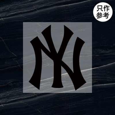 MLB NY logo標志貼 品牌衣服燙標（非賣品）