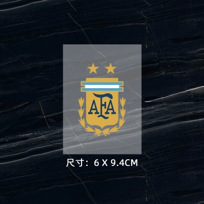 阿根廷隊徽 球衣隊標 熱轉(zhuǎn)印燙標 衣服logo貼標 燙畫貼