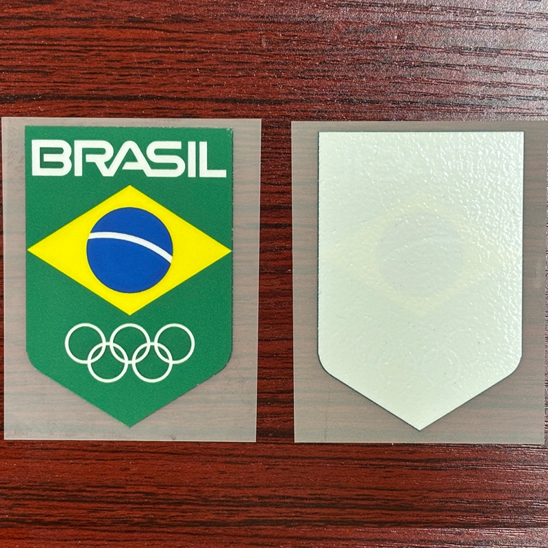 巴西國家足球隊隊徽 球衣隊標(biāo) 熱轉(zhuǎn)印燙標(biāo) 衣服logo貼標(biāo) 燙畫貼