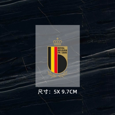 比利時隊徽 球衣隊標 熱轉印燙標 衣服logo貼標 燙畫貼