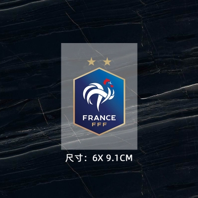 法國隊徽 球衣隊標 熱轉印燙標 衣服logo貼標 燙畫貼