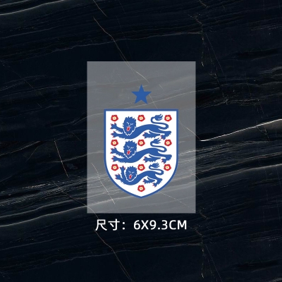 英格蘭隊徽 球衣隊標 熱轉印燙標logo貼 燙畫貼