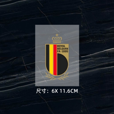 比利時隊徽 球衣隊標 熱轉印燙標 衣服logo貼標 燙畫貼