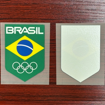 巴西隊徽 球衣隊標(biāo) 熱轉(zhuǎn)印燙標(biāo) 衣服logo貼標(biāo) 燙畫貼