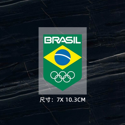 巴西隊徽 球衣隊標(biāo) 熱轉(zhuǎn)印燙標(biāo) 衣服logo貼標(biāo) 燙畫貼