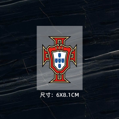 葡萄牙隊徽 球衣隊標 熱轉印logo貼 燙標 燙畫