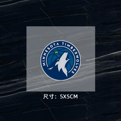 森林狼隊(duì)徽 球衣隊(duì)標(biāo) 運(yùn)動(dòng)服logo貼 熱轉(zhuǎn)印燙標(biāo) 燙圖