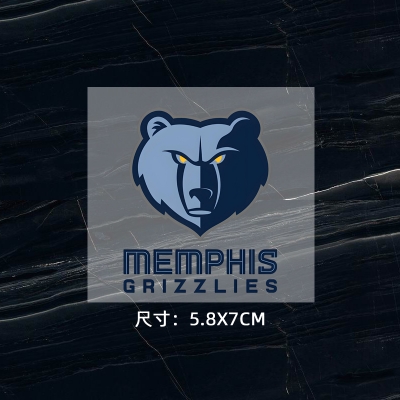 灰熊隊徽 球衣隊標 運動服logo貼 熱轉印燙標 燙圖