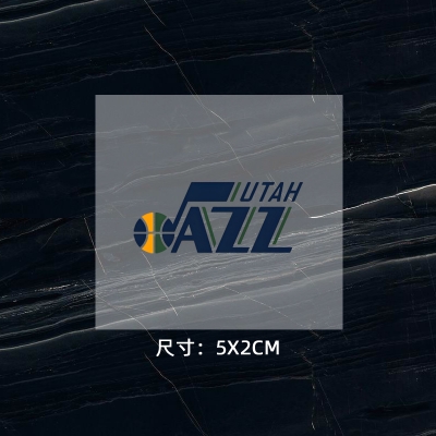 爵士隊徽 球衣隊標 運動服logo貼 熱轉印燙標 燙圖