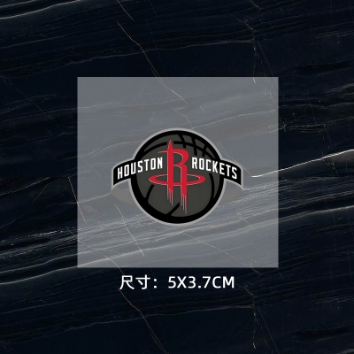 火箭隊徽 球衣隊標 運動服logo貼 熱轉印燙標 燙圖