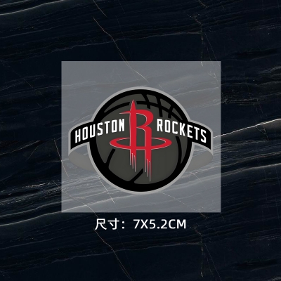 火箭隊徽 球衣隊標 運動服logo貼 熱轉印燙標 燙圖