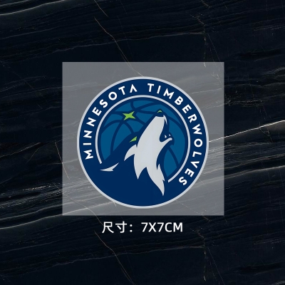 森林狼隊(duì)徽 球衣隊(duì)標(biāo) 運(yùn)動(dòng)服logo貼 熱轉(zhuǎn)印燙標(biāo) 燙圖