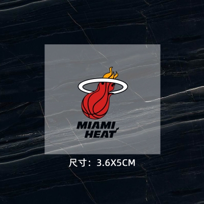 邁阿密熱隊徽 球衣隊標 運動服logo貼 熱轉印燙標 燙圖
