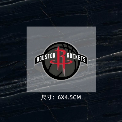 火箭隊徽 球衣隊標 運動服logo貼 熱轉印燙標 燙圖