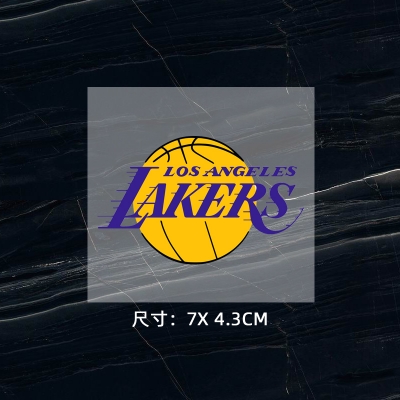 湖人隊(duì)徽 球衣隊(duì)標(biāo) 運(yùn)動(dòng)服logo貼 熱轉(zhuǎn)印燙標(biāo) 燙圖