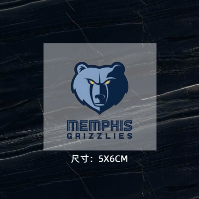 灰熊隊徽 球衣隊標 運動服logo貼 熱轉印燙標 燙圖