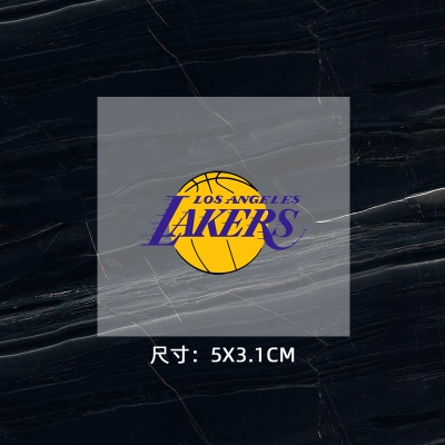 湖人隊(duì)徽 球衣隊(duì)標(biāo) 運(yùn)動(dòng)服logo貼 熱轉(zhuǎn)印燙標(biāo) 燙圖