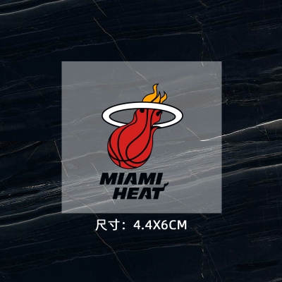 邁阿密熱隊徽 球衣隊標 運動服logo貼 熱轉印燙標 燙圖
