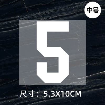 Jersey ball number numbe height 10CM DTF Heat Transfer Printing