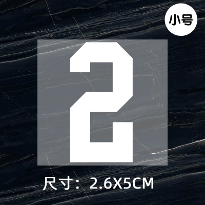 Jersey ball number numbe height 5CM DTF Heat Transfer Printing