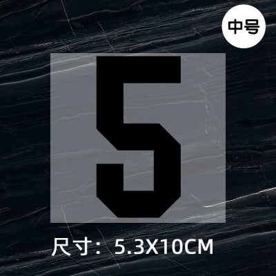 Jersey ball number numbe height 10CM DTF Heat Transfer Printing