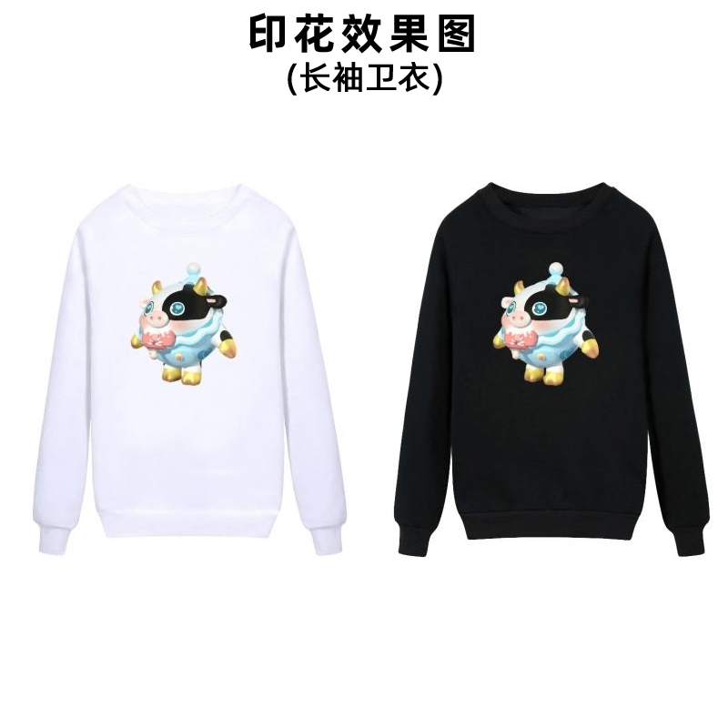 时尚可爱卡通蛋仔派对烫画贴衣服图案印花男女装毕业生成衣公司logo印字加工定制烫布贴